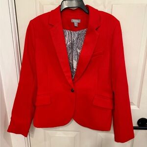 Kenar Fully-Lined Red Blazer